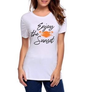 Enjoy the Sunset vinyl T-shirt